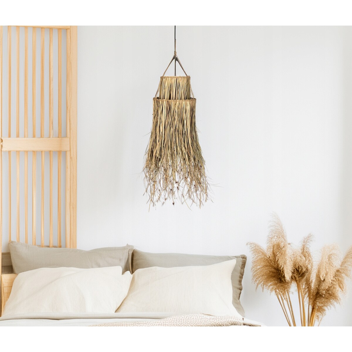 DEKORACJA OZDOBA WISZĄCA ZAWIESZKA NATURALNA BOHO SKANDYNAWSKA 100cm