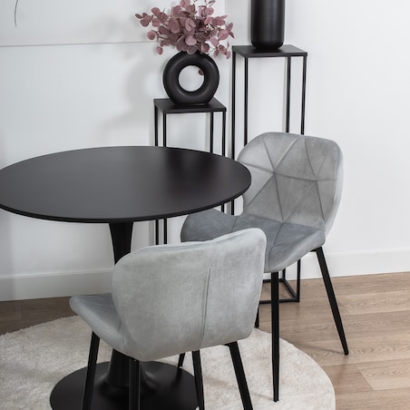 Krzesło tapicerowane do salonu skandynawskie nowoczesne szare