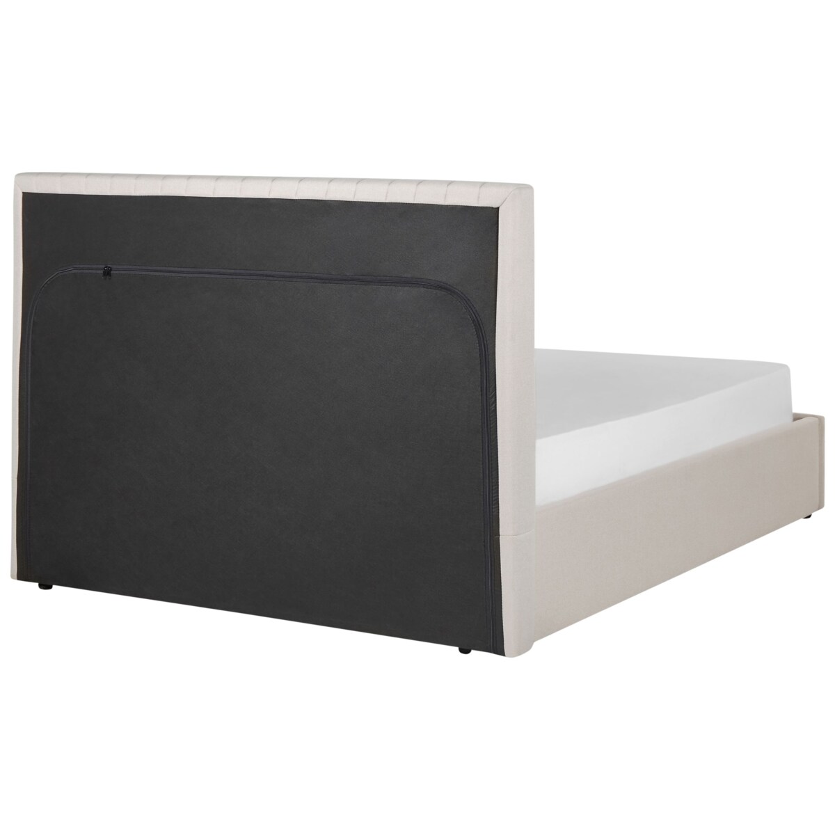 Łóżko z pojemnikiem VION 140 x 200 cm Beżowy