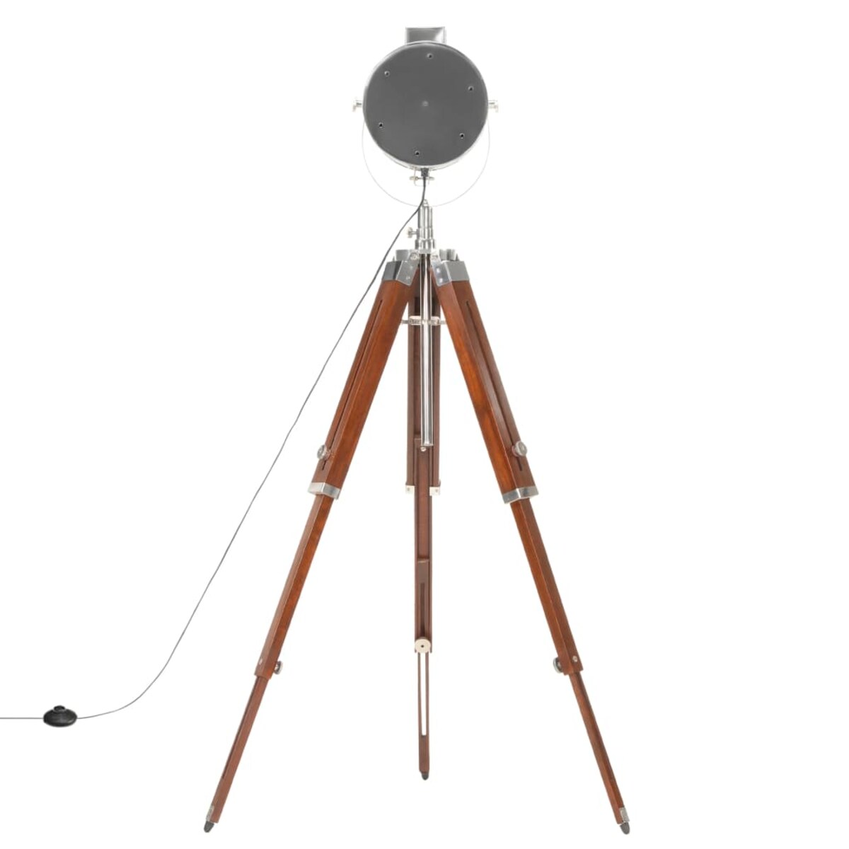 vidaXL Lampa podłogowa na trójnogu, lite drewno mango, 165 cm