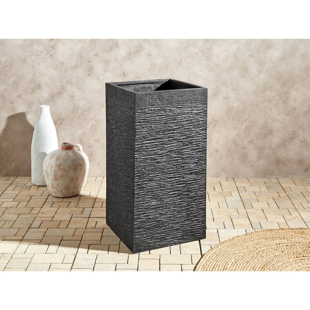 Doniczki 40 x 40 x 77 cm czarne DION