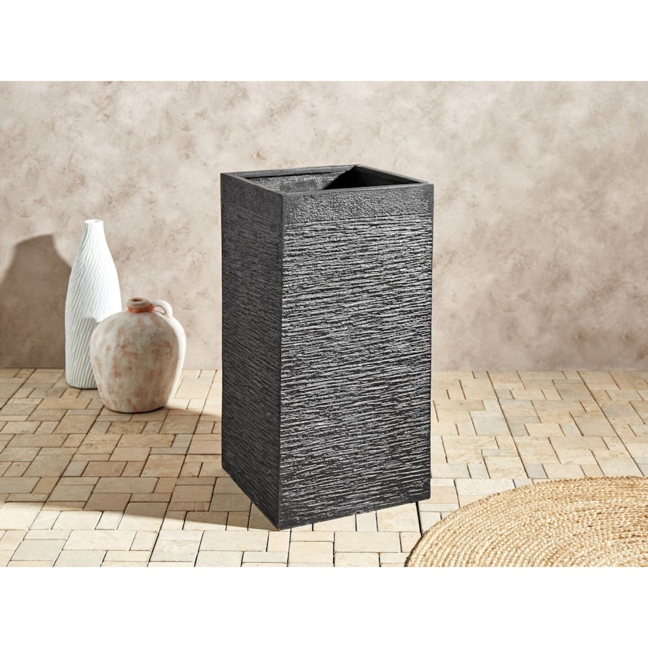 Doniczki 40 x 40 x 77 cm czarne DION