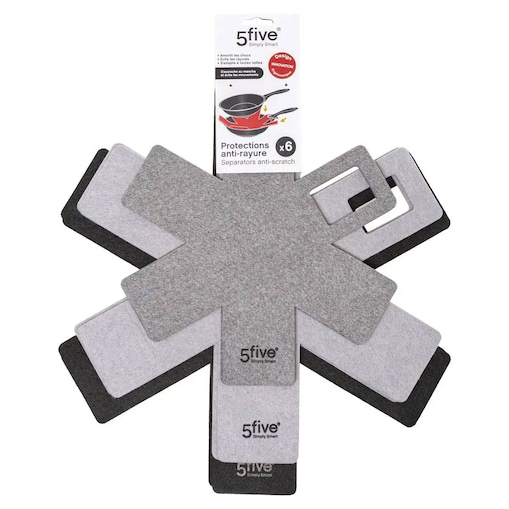 Przekładki do patelni, garnków BAIZE, filcowe, 6 sztuk