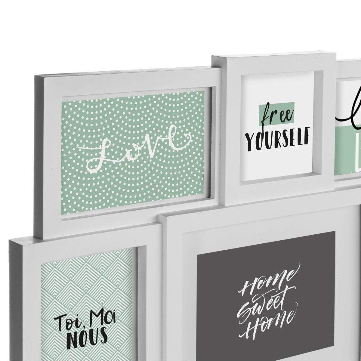 Ramki na zdjęcia do salonu, ramki do zdjęć na ścianę, 9 miejsc