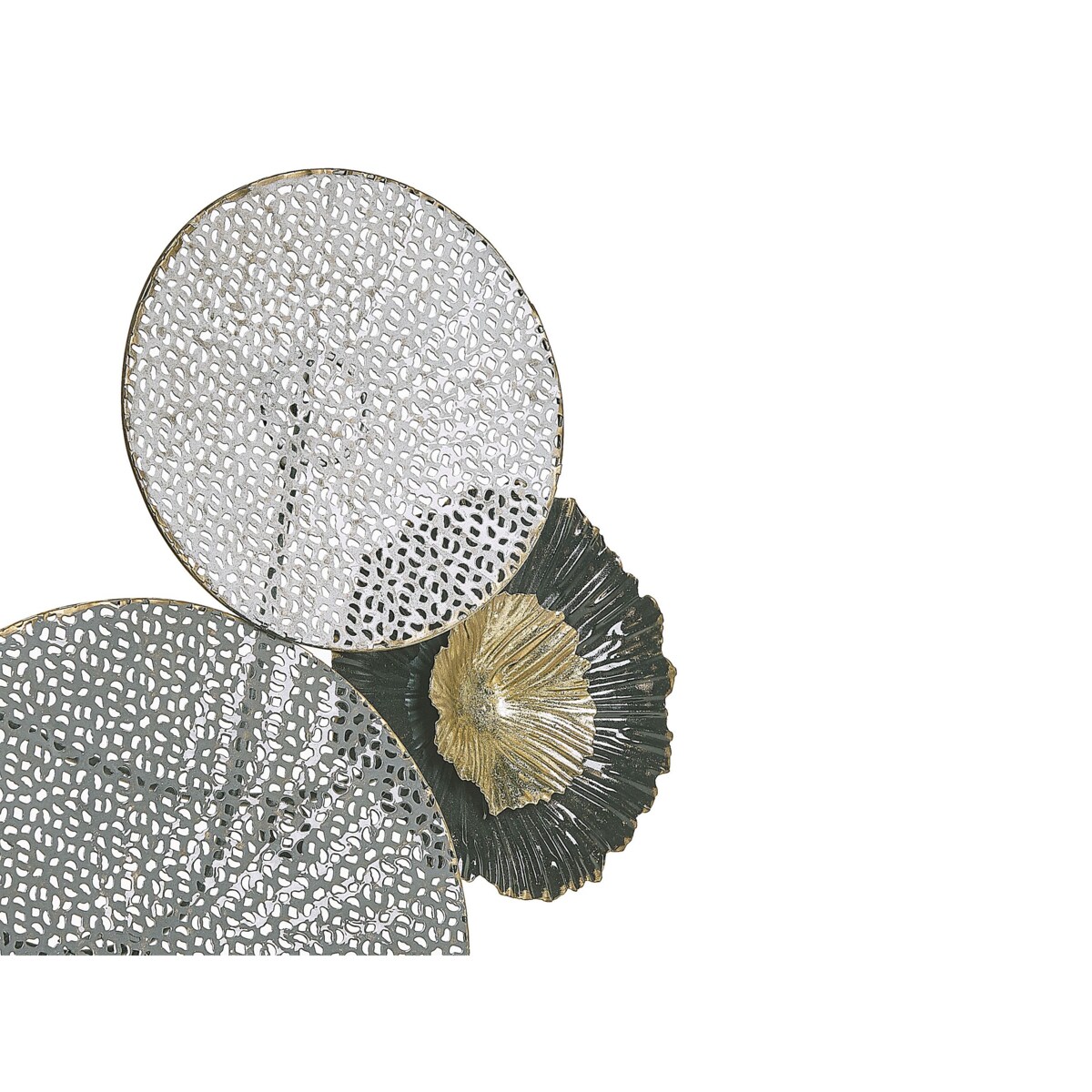 Dekoracja ścienna ZIRCONIUM Metal 38 cm Czarny