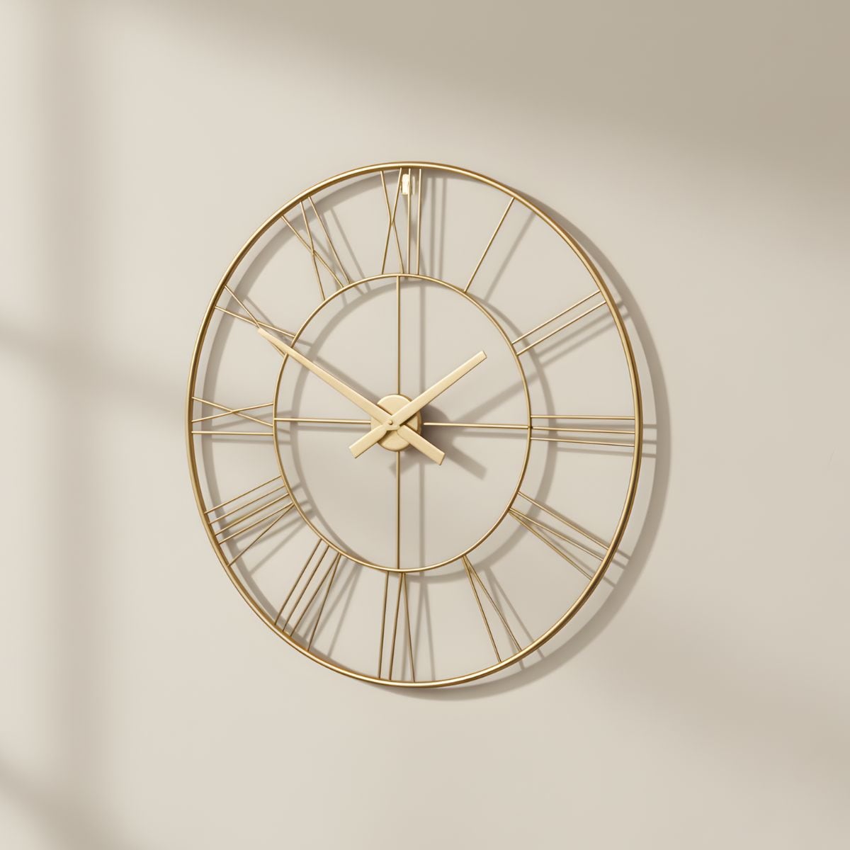 Zegar ścienny w stylu industrialnym ARATIO, Ø 70 cm