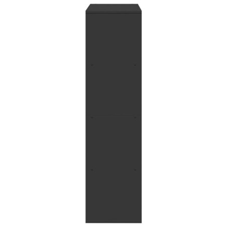 vidaXL Regał, czarny, 100x33x125,5 cm, materiał drewnopochodny