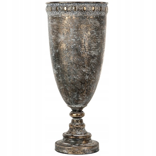 WAZON PODŁOGOWY DUŻY WYSOKI DŁUGI RETRO LOFT METALOWY DO DOMU SALONU 50cm