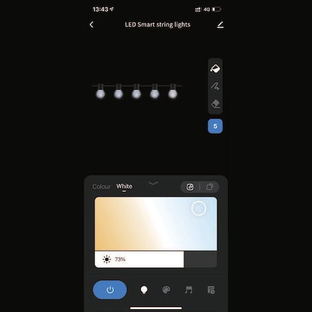 Girlanda LED świetlna 12 m SMART sterowana aplikacją