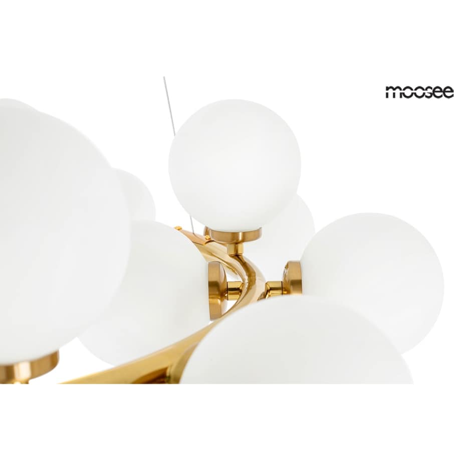 Lampa wisząca Cosmo MSE010100223 bubbles biała złota