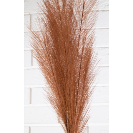 SZTUCZNA GAŁĄZKA trawa pampasowa, pomarańczowa