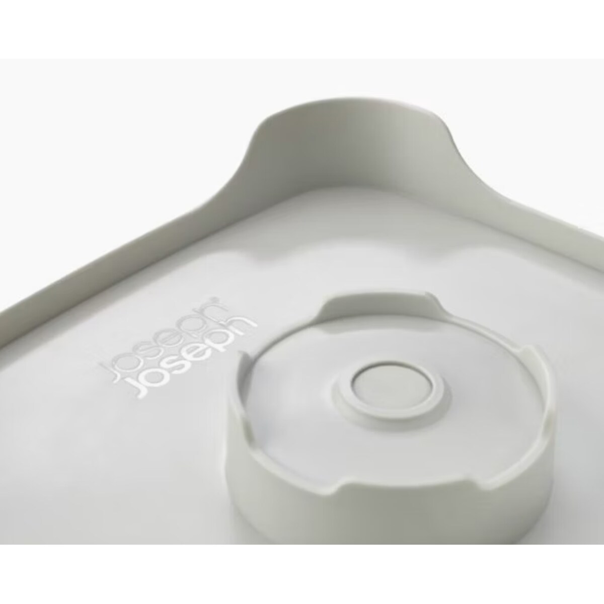 Miska z odpływem jasnoszaro-miętowa Wash & Drain, 31 x 30 x 20 cm, Joseph Joseph