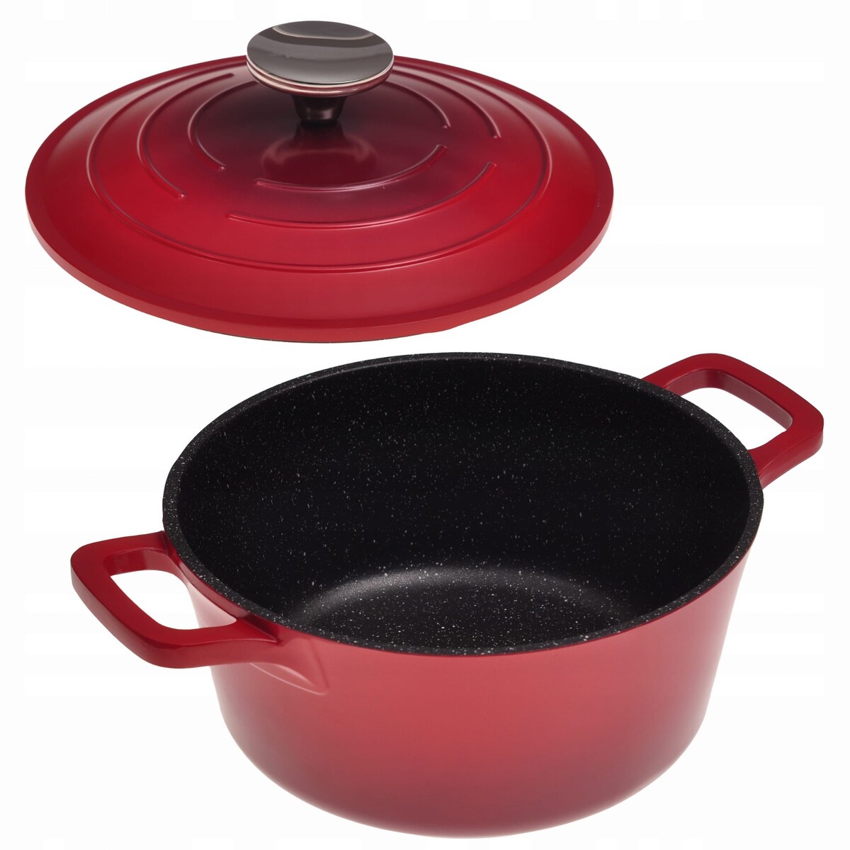 Garnek brytfanna kociołek z powłoką marmurową 6.5L KAMILLE