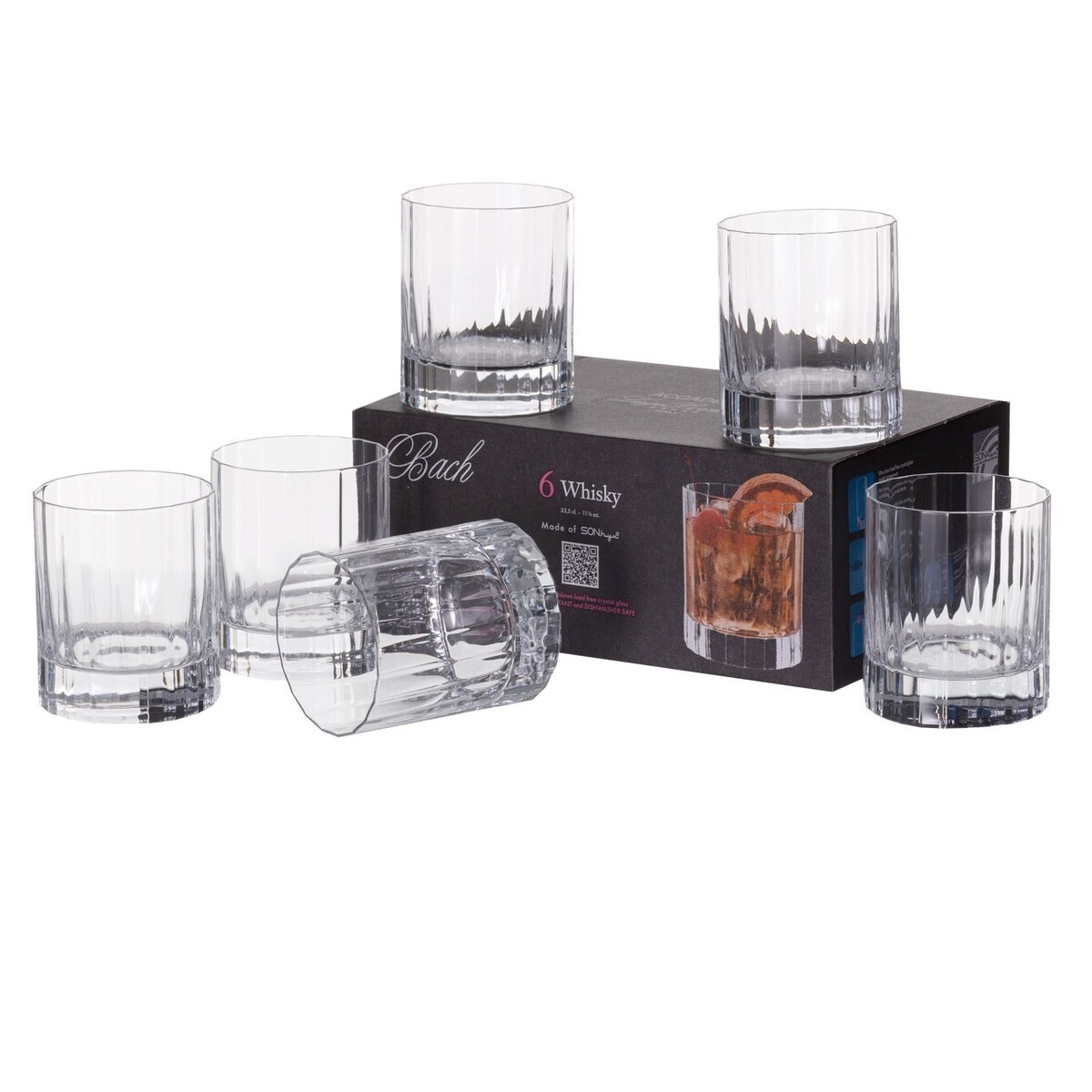 Szklanki do whisky Chetti 6szt. 255ml, 7,5 x 7,2 x 9 cm