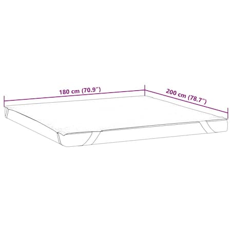 vidaXL Ochraniacz na materac, biały, 180x200 cm, wodoodporny