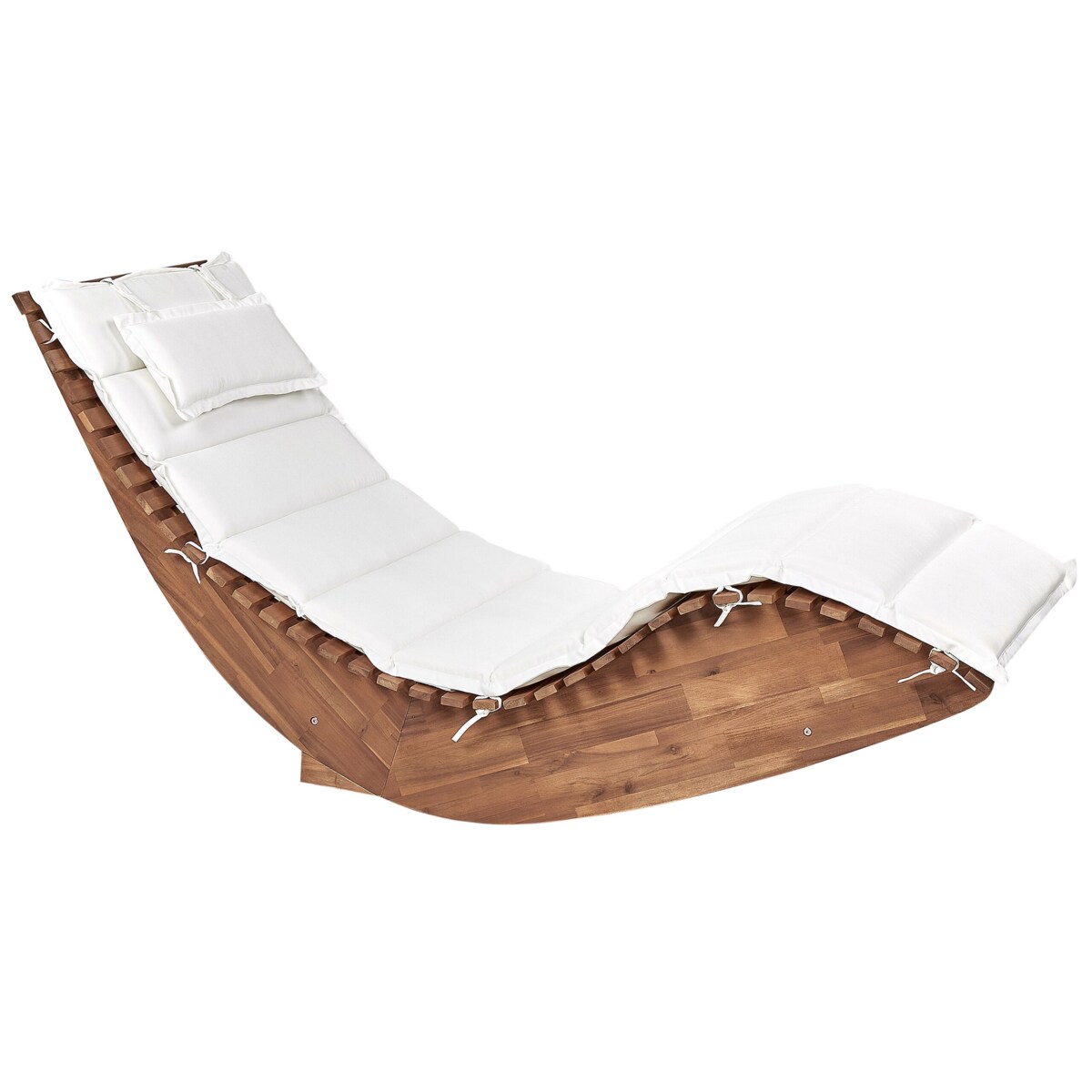 Poduszka na leżak ogrodowy biała BRESCIA