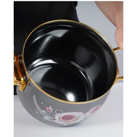 Garnki emaliowane zestaw garnków na gaz indukcję 6-ele 18/20/22CM MASTERPAN