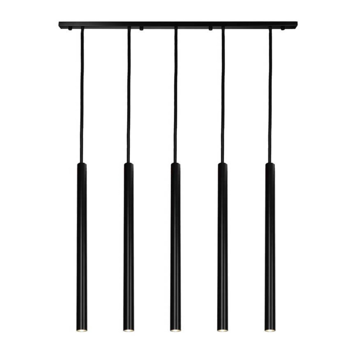 LAMPA wisząca YABU 5528 Shilo metalowa OPRAWA zwis LISTWA sufitowa sople tuby czarne