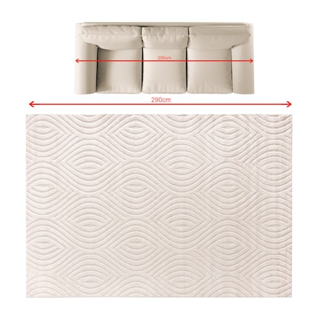 Dywan Serenno cream 200x290 cm, 200x290 cm