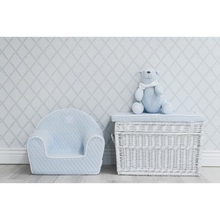 Miś dekoracyjny błękitny pikowany