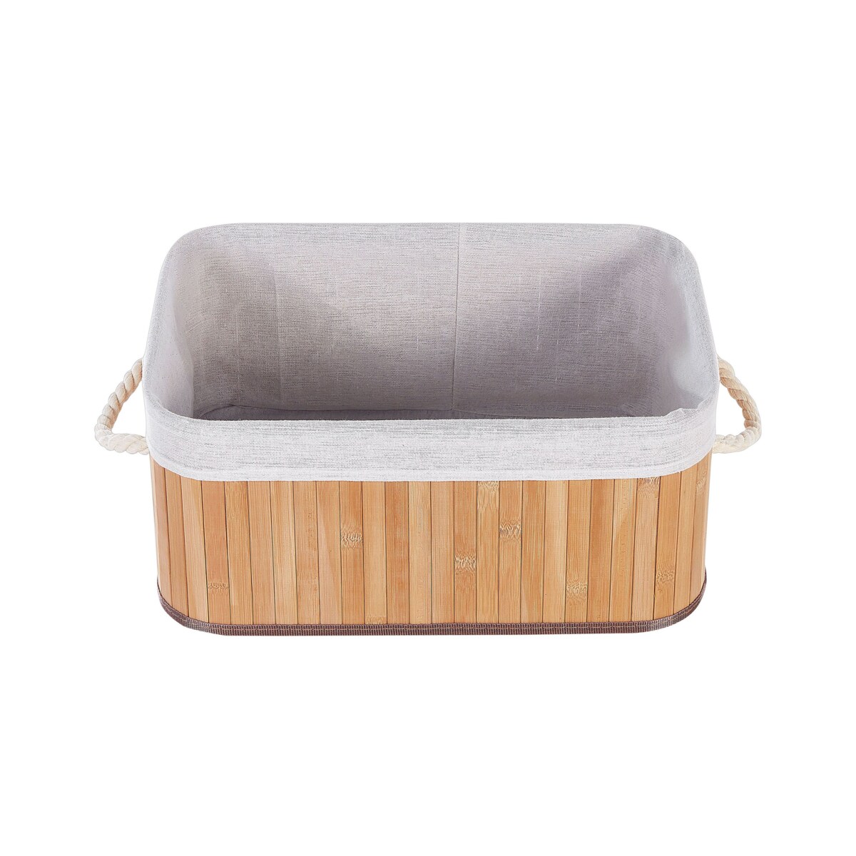 Zestaw 5 koszy bambusowych jasne drewno TALPE