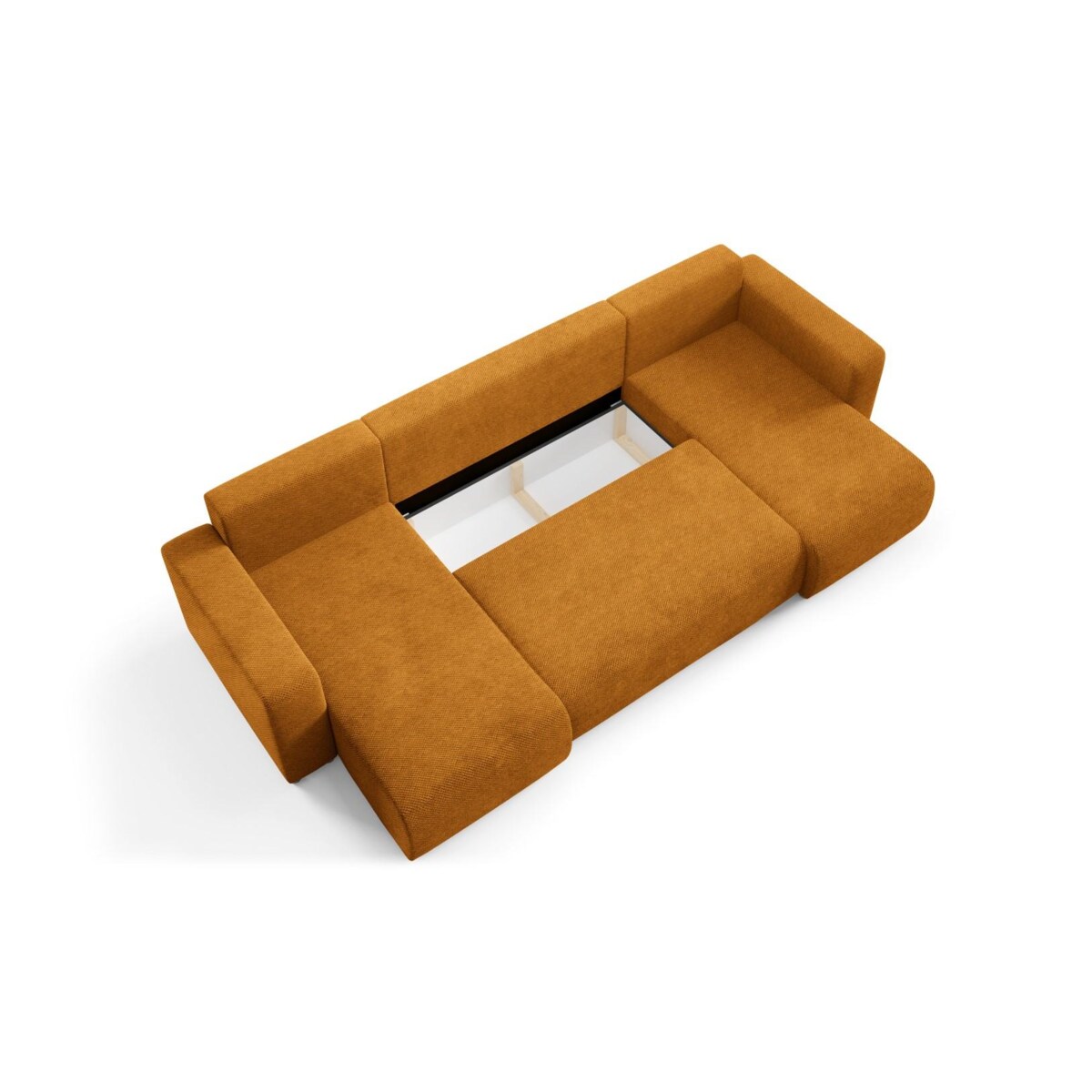 Narożnik EVORA U z pojemnikiem tkanina miękki plusz Kolor: Onega 19