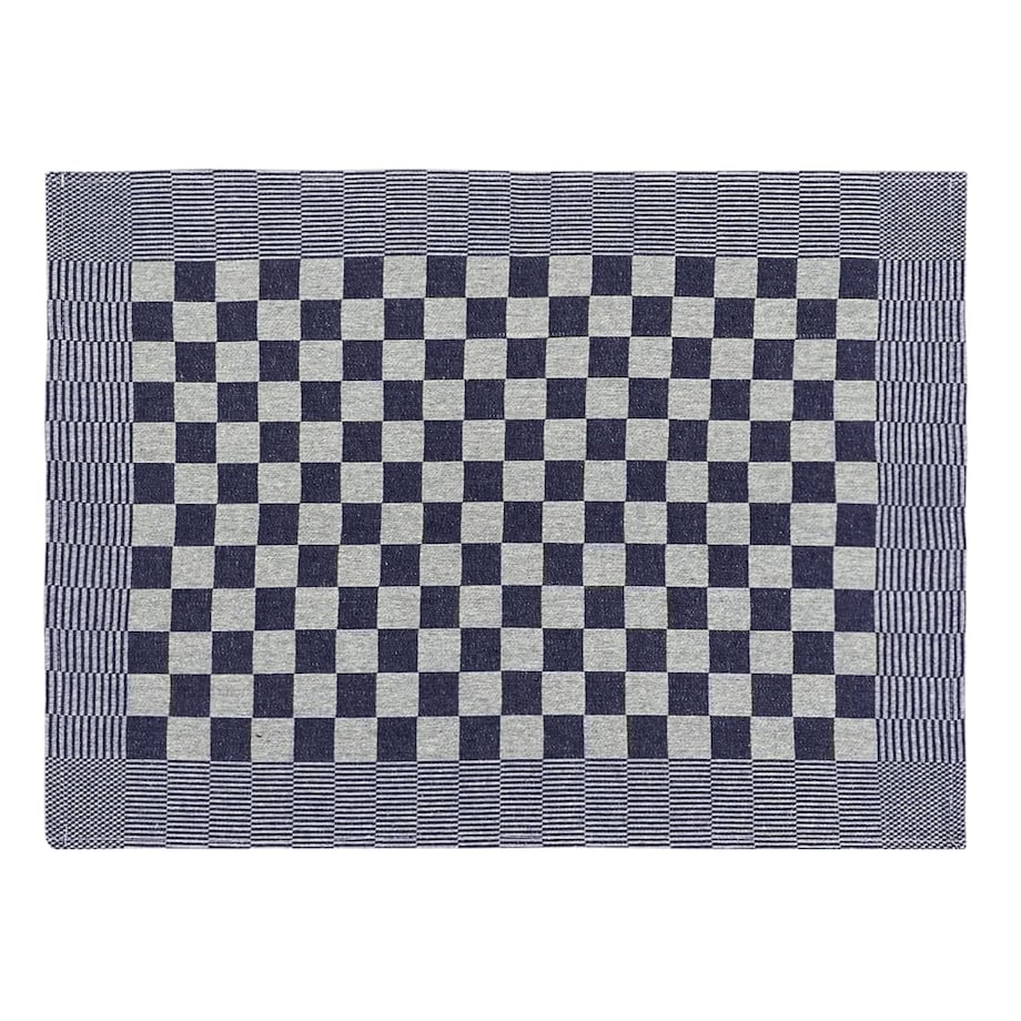 vidaXL Ręczniki kuchenne, 10 szt., niebiesko-białe, 50x70 cm, bawełna