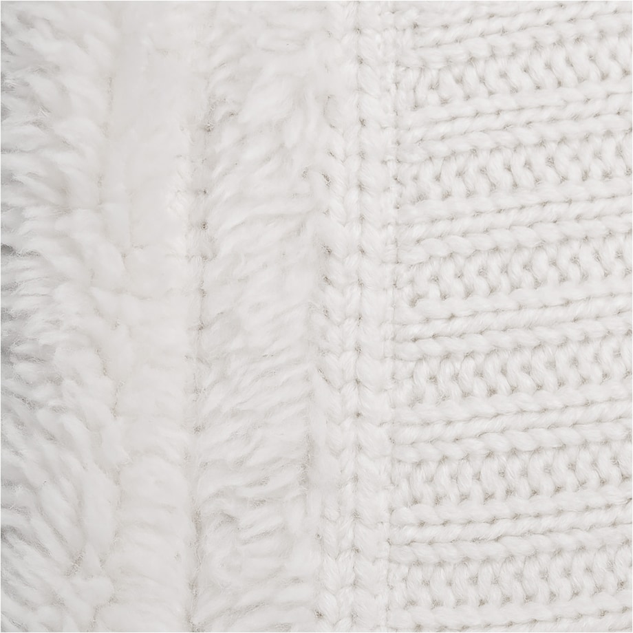 Koc Świąteczny Dekoracyjny Narzuta Na Łóżko 150X125 Cm Ozdoba Ciepły Biały