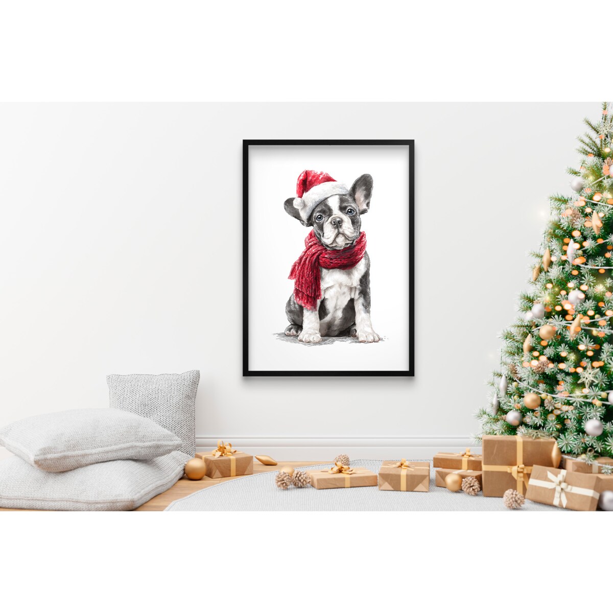 Świąteczne Plakaty na ścianę Obrazy ścienne na Święta do salonu 50x70