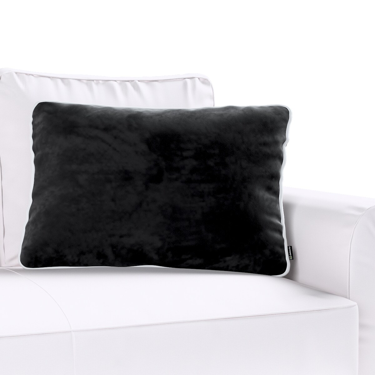 Poszewka Laura na poduszkę prostokątna 60 x 40 cm 60x40 głęboka czerń