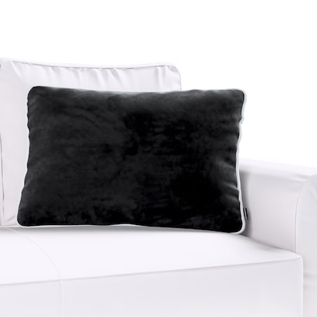 Poszewka Laura na poduszkę prostokątna 60 x 40 cm 60x40 głęboka czerń