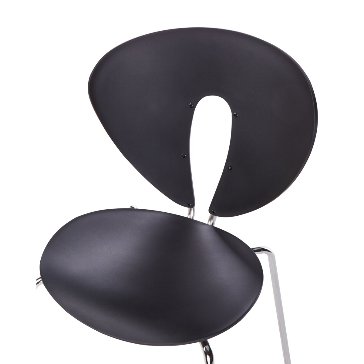 Krzesło do jadalni Zestaw 2 Czarny TRACY