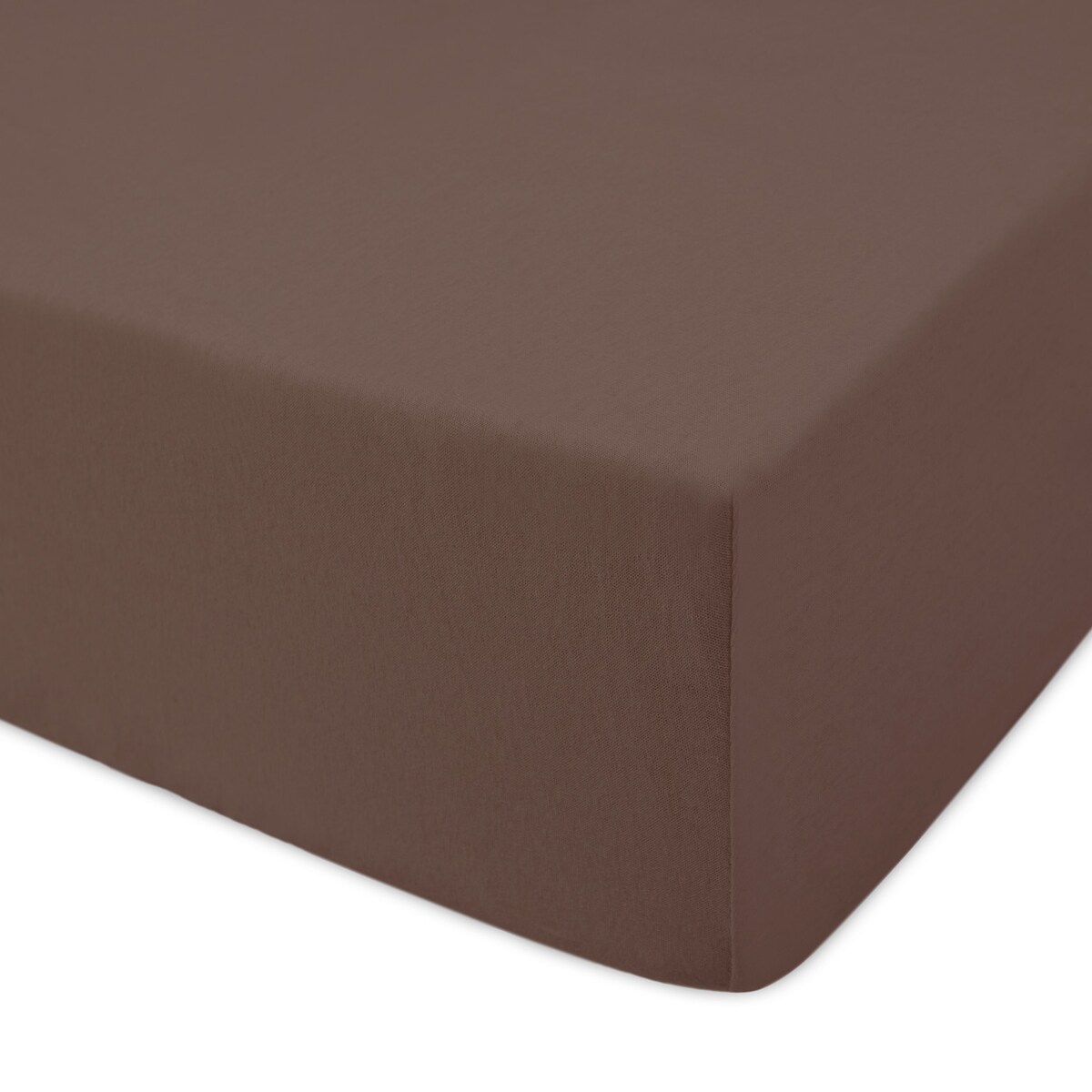 Prześcieradło jersey z gumką 160x200 kolor Czekolada