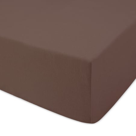 Prześcieradło jersey z gumką 160x200 kolor Czekolada
