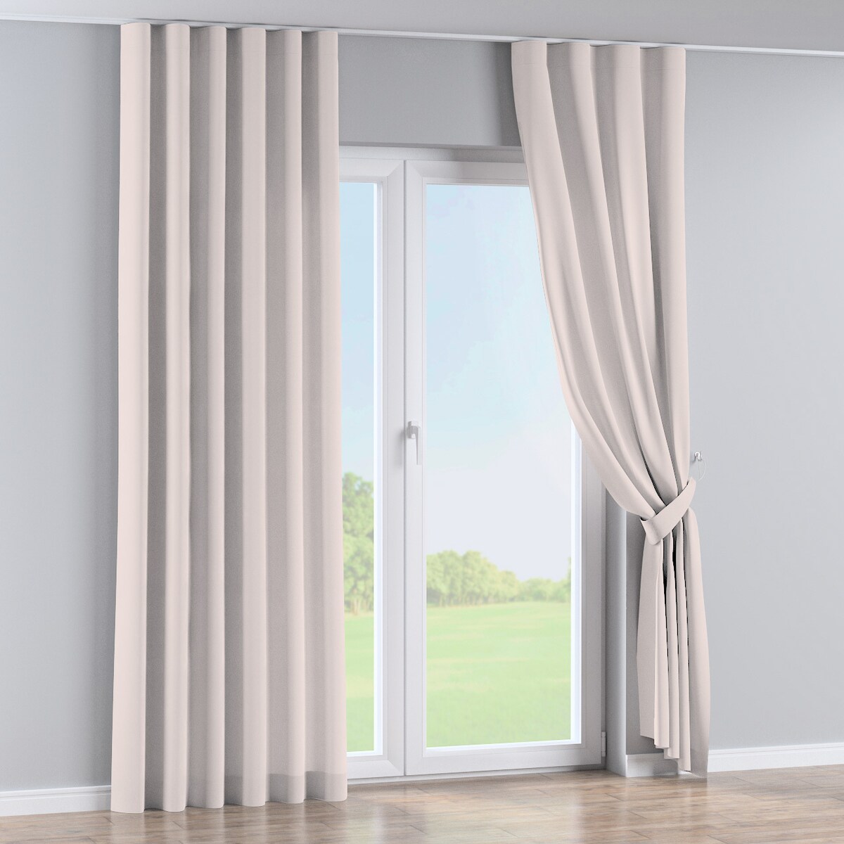 Zasłona na taśmie wave 130x245 ecru