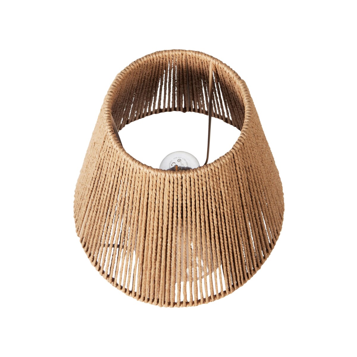 Lampa stołowa ceramiczna beżowoszara LARISSOS