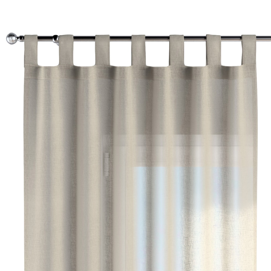 Zasłona na szelkach 1 szt. 130x260 prześwitujący beżowy