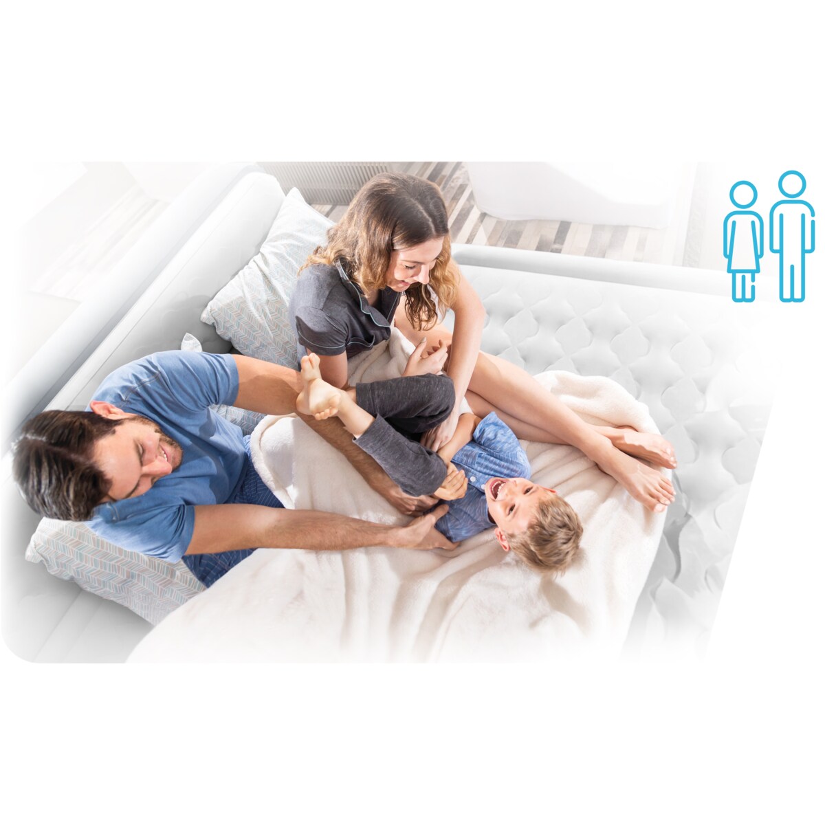 Materac dmuchany łóżko dwuosobowy Intex 64109