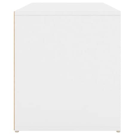 vidaXL Ławka do przedpokoju, biała 80x40x45 cm materiał drewnopochodny