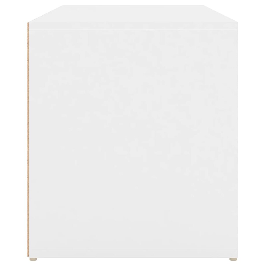vidaXL Ławka do przedpokoju, biała 80x40x45 cm materiał drewnopochodny