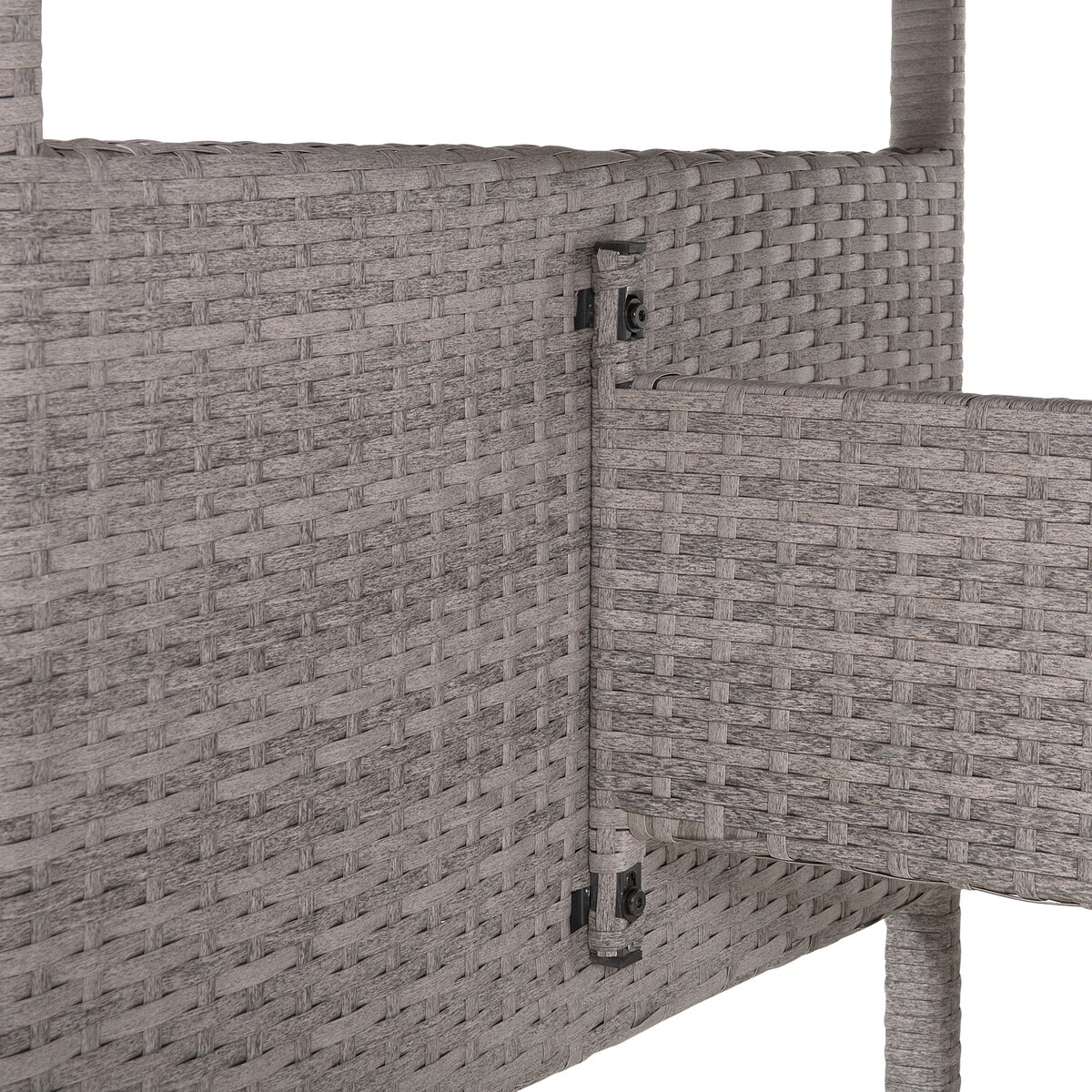 Stół ogrodowy VITERBO 145 cm 80 cm Szkło Jasnoszary
