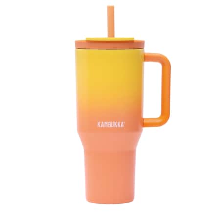 Kubek termiczny ze słomką Rio 950ml - Soft Sunrise