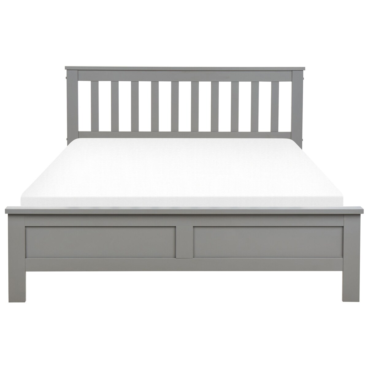 Łóżko drewniane 140 x 200 cm szary MAYENNE