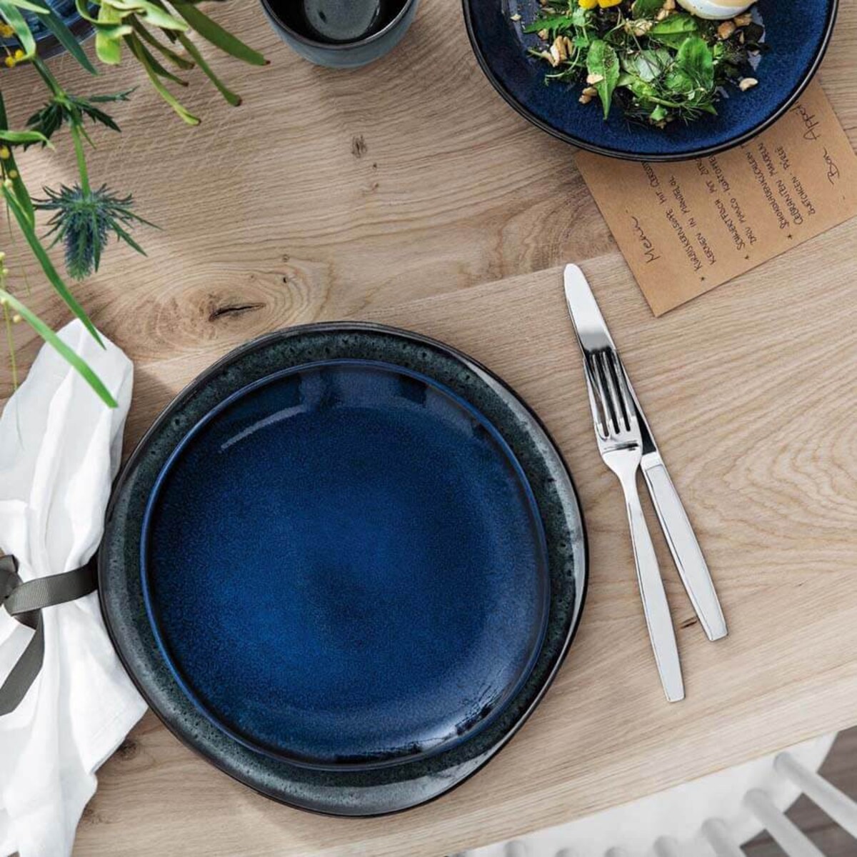 Talerz obiadowy Lave gris Like zielony, 28 x 28 x 2.7 cm, Villeroy & Boch