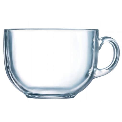 2x DUŻA FILIŻANKA KUBEK przezroczysty 500ml LUMINARC jumbo szklana napoje