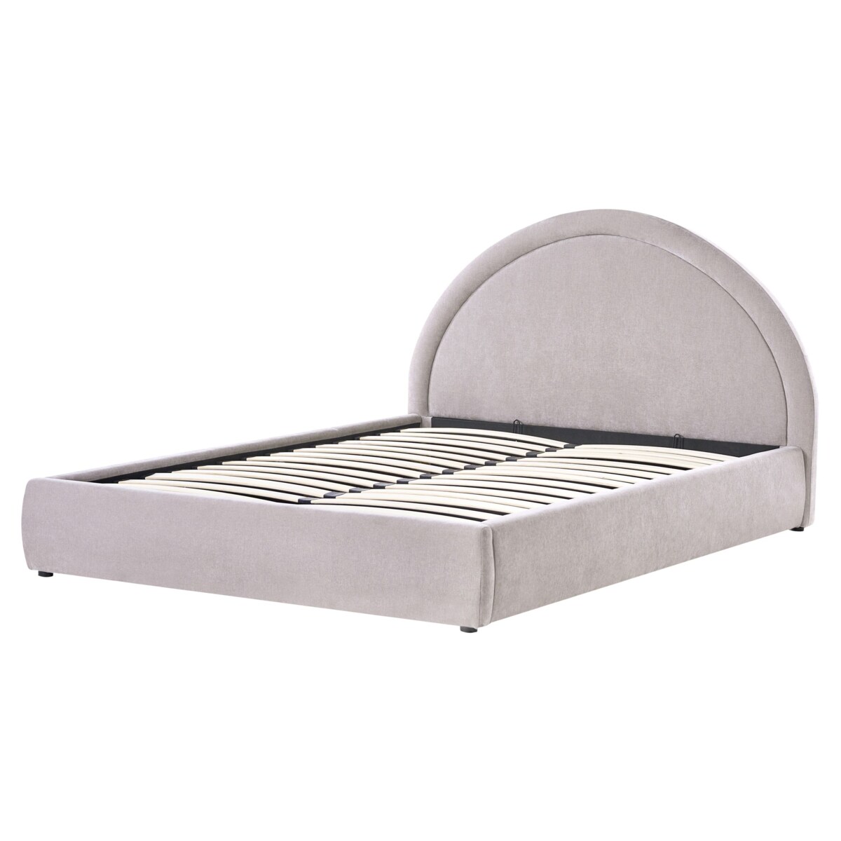 Łóżko z pojemnikiem MOUZON 160 x 200 cm Beżowoszary