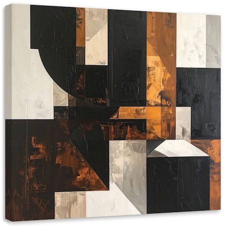 Obraz do salonu sypialni biura loftu, Abstrakcja tekstura brązowy