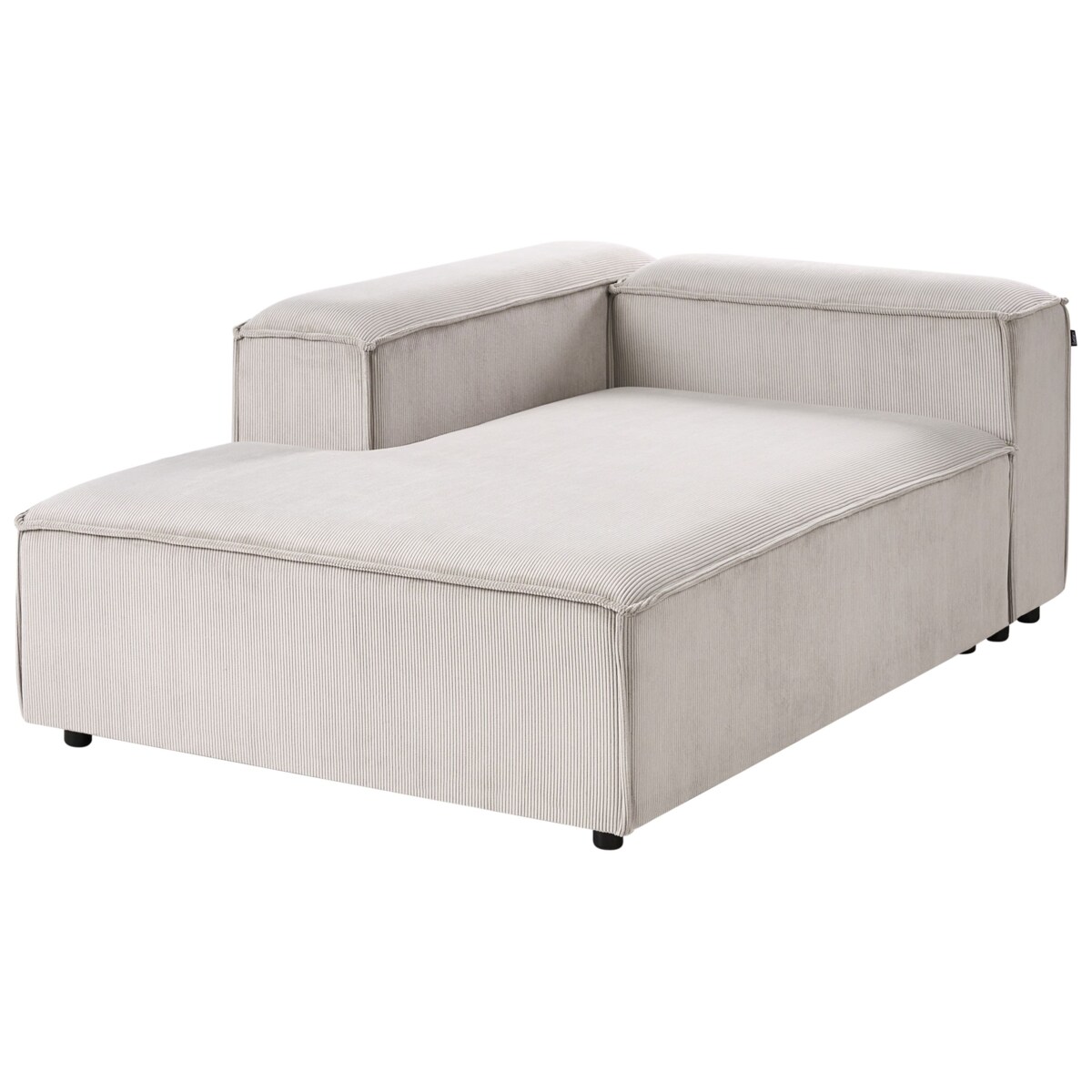 Szezlong prawostronny ARDAL Sztruks Beżowoszary