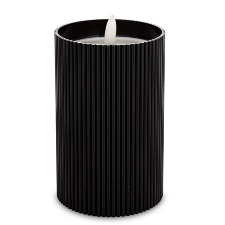 Świeca LED z tworzywa sztucznego14x8x8 cm CANDEL-2 czarna z timerem