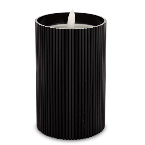 Świeca LED z tworzywa sztucznego14x8x8 cm CANDEL-2 czarna z timerem